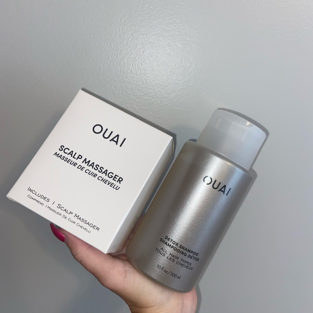 Ouai Detox Shampoo and Scalp Massager
